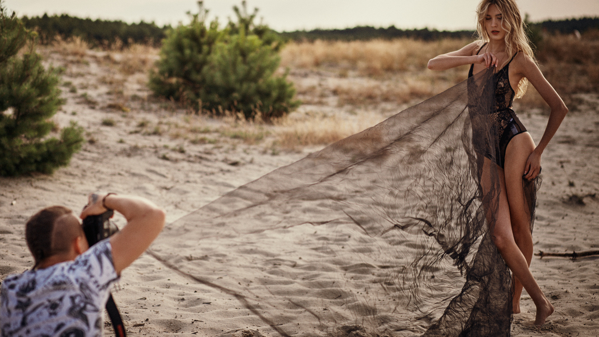 red dress studio fotografia kobieca żory