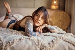 red dress studio sesja kobieca buduarowa żory katowice wodzisław rybnik jastrzębie śląsk fotograf