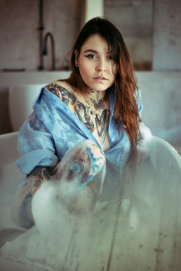 red dress studio sesja kobieca buduarowa żory katowice wodzisław rybnik jastrzębie śląsk fotograf