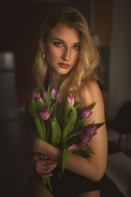 red dress studio sesja kobieca buduarowa żory katowice wodzisław rybnik jastrzębie śląsk fotograf